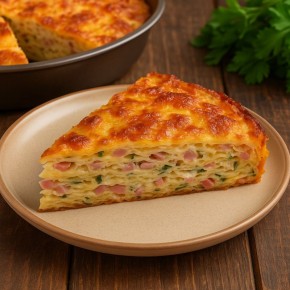 Легкий пирог из лаваша с колбасой и сыром: идеальный рецепт для быстрого ужина