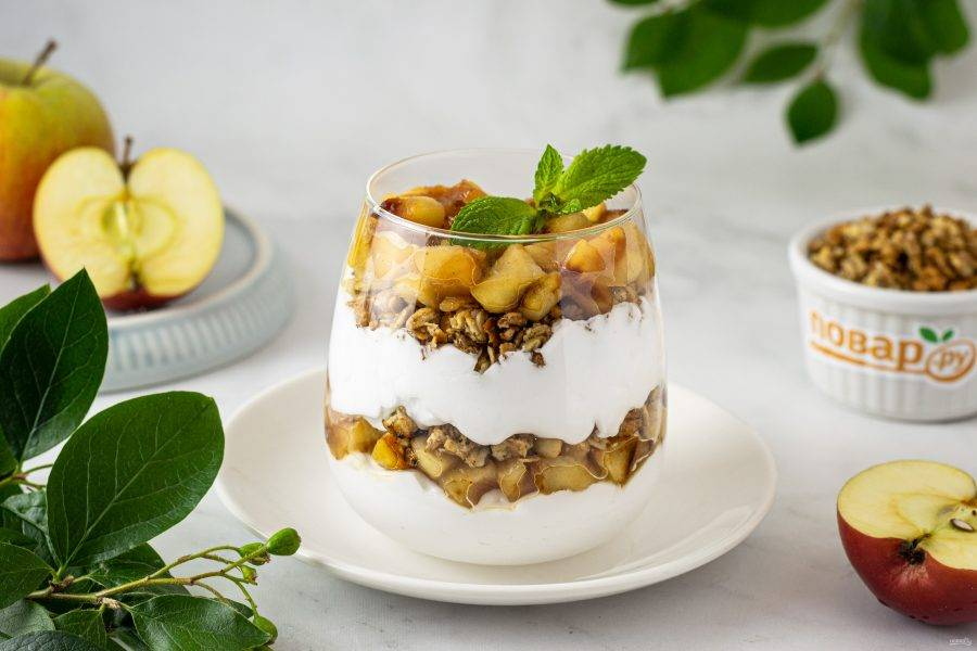Яблочное парфе: идеальный десерт для любого случая