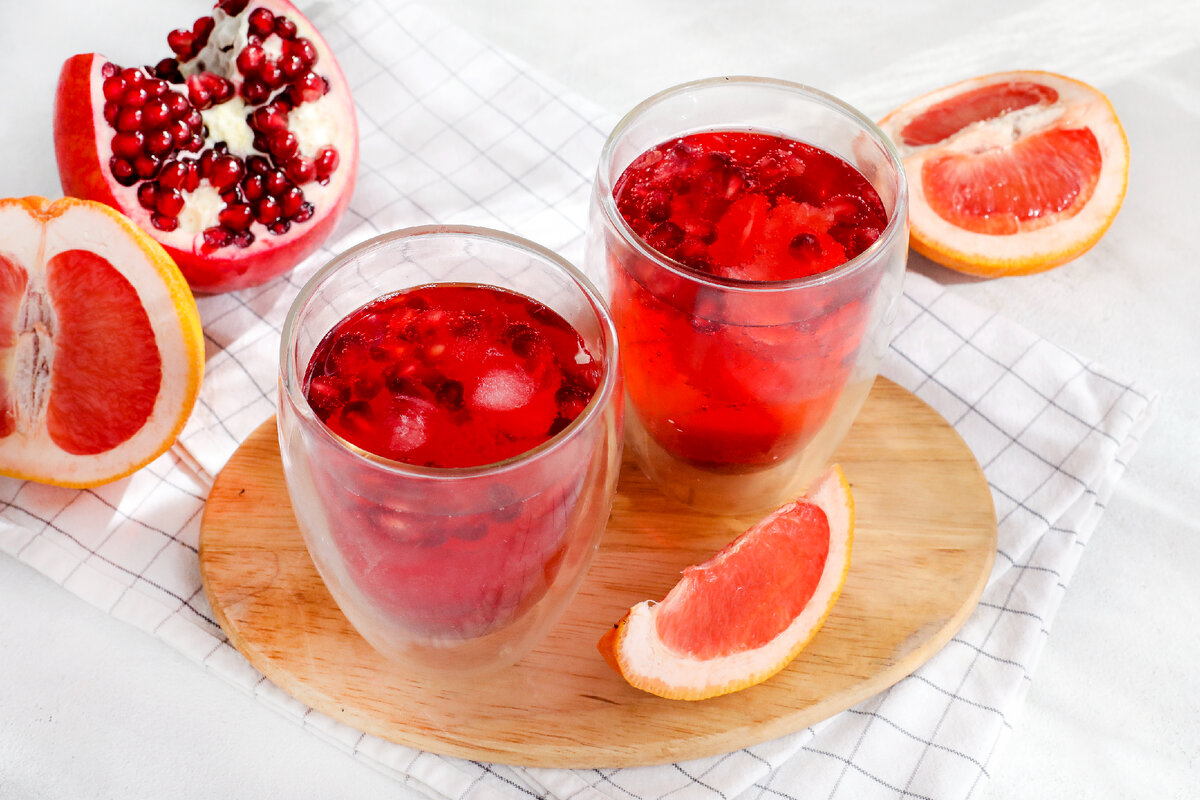 Необычный гранатовый лимонад: освежающий рецепт с грейпфрутом и гренадином