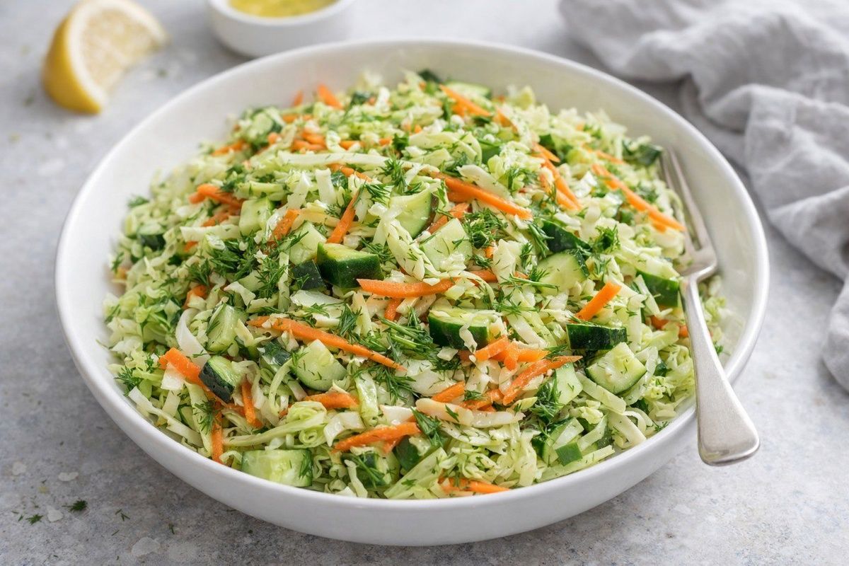 Свежий капустный салат: легкость весны на вашем столе