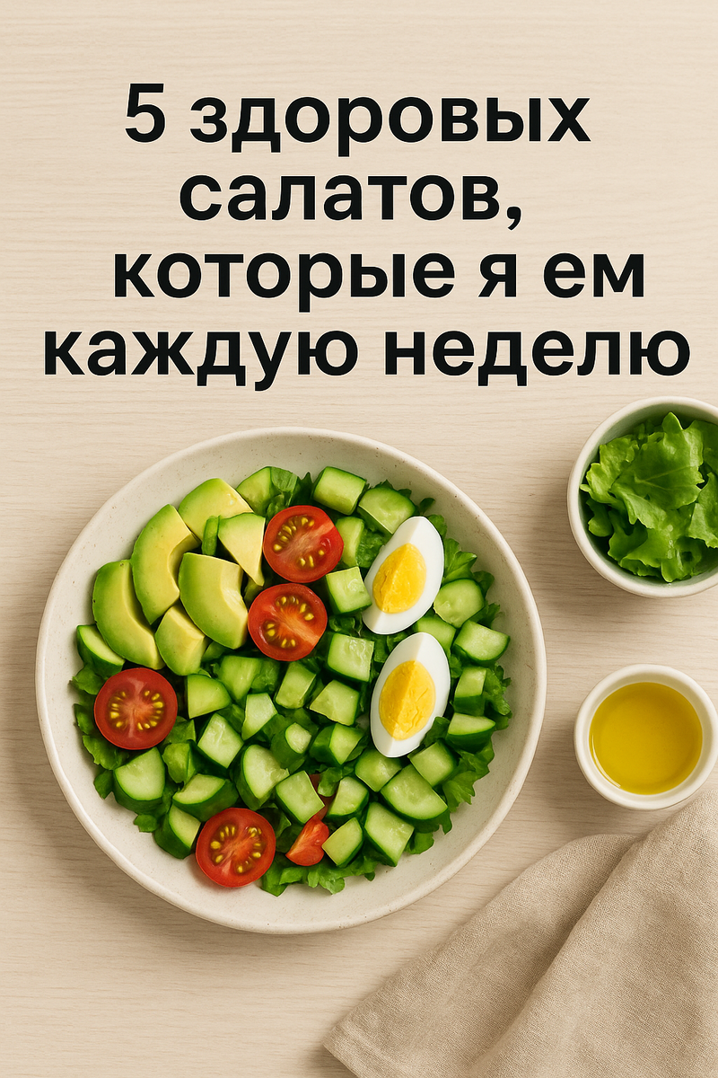 Простые и вкусные: 5 здоровых салатов для каждодневного рациона