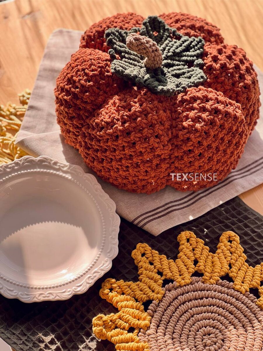 Создаем уютную тыквенную корзину для Хэллоуина