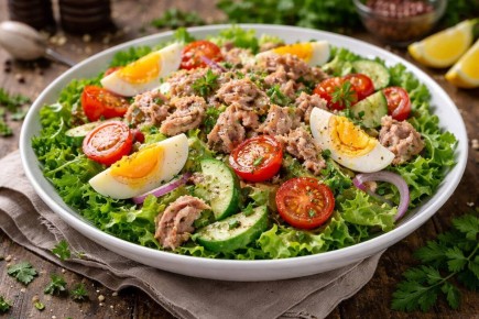 Салат с тунцом без майонеза, который покорит всех