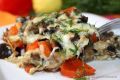 Вкусное сочетание: запечённые баклажаны с грибами и перцем