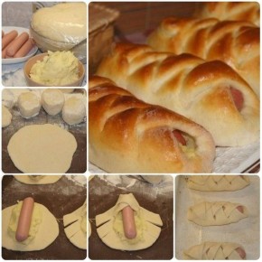 Вкусная закуска: сосиски в картофельном тесте