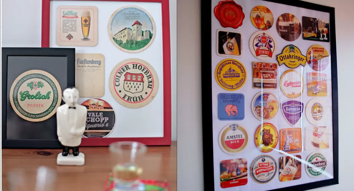 Как превратить подставки для стаканов в стильное настенное искусство