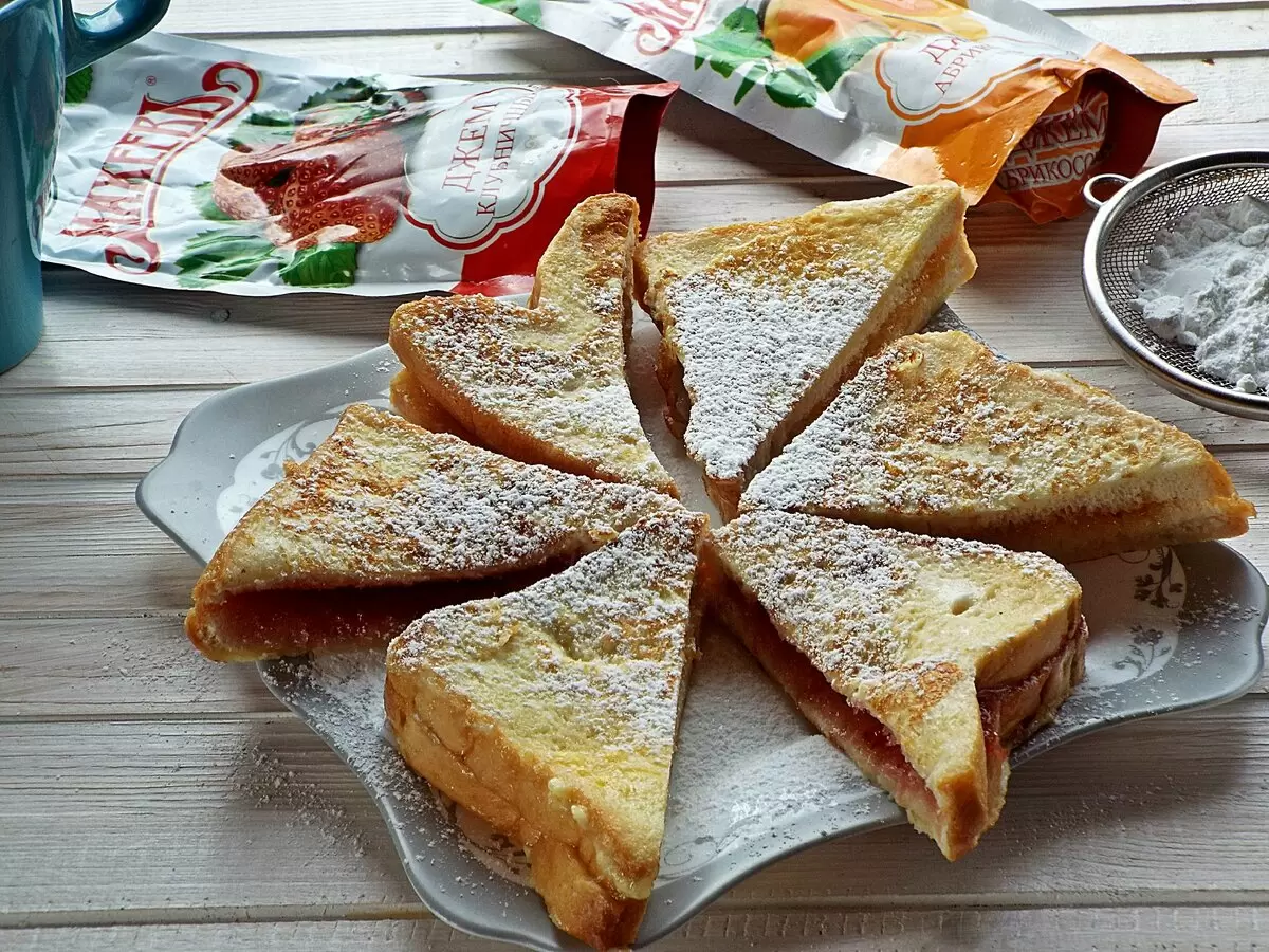 Сладкие гренки с джемом: идеальный завтрак к вашему утру