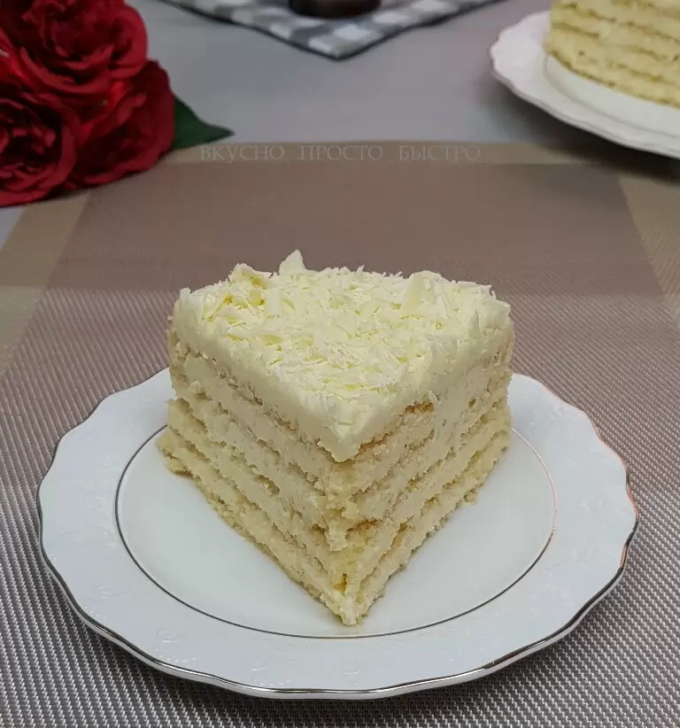 Торт «Пломбир» — нежное наслаждение без выпечки