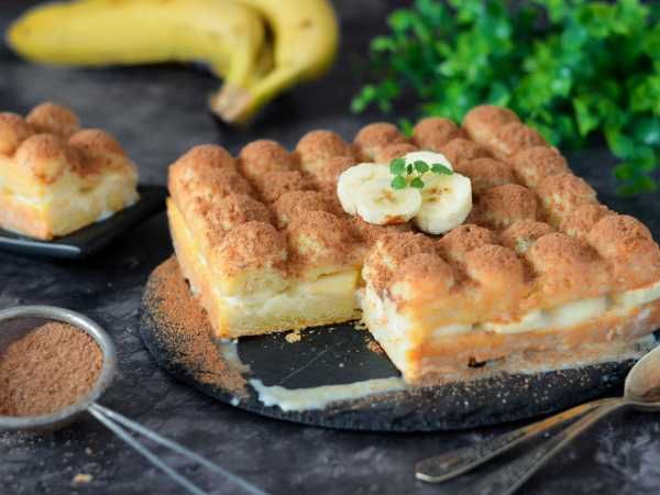 Сладкое спасение: торт из печенья с бананом и сгущёнкой, который удивит всех