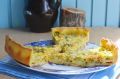 Нежный пирог с кабачками и творожным тестом