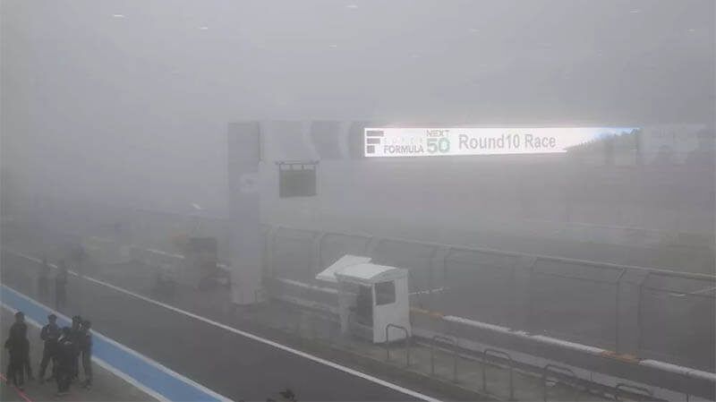 Super Formula на Фудзи: пугающий туман отменяет вторую гонку